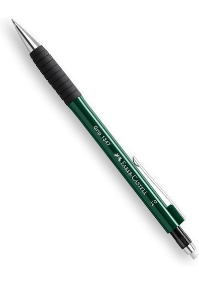 Faber-Castell Grip 1345/47 2022 Versatil Kalem, 0.7, Koyu Yeşil 