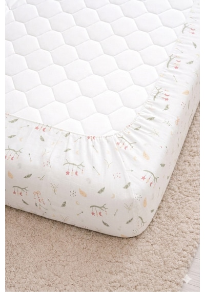 %100 Pamuk Lastikli Bebek Çarşafı + Yastık Kılıfı Park Yatak 60x120 70x110 70x120 Uyumlu Dal