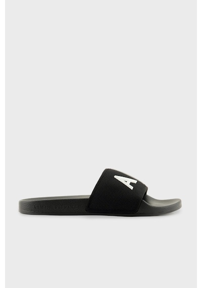Armani Exchange Erkek Terlik Xup001 Xv820 S277 Siyah-beyaz Beyaz - Siyah