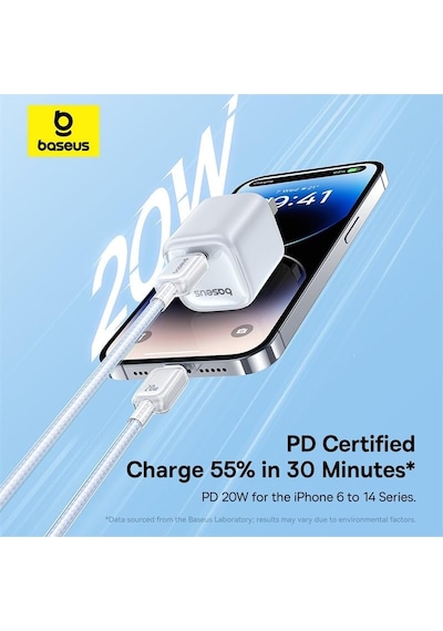 Crystal Hızlı Şarj C+lightning 20w 1m Data Kablo - Beyaz Genel