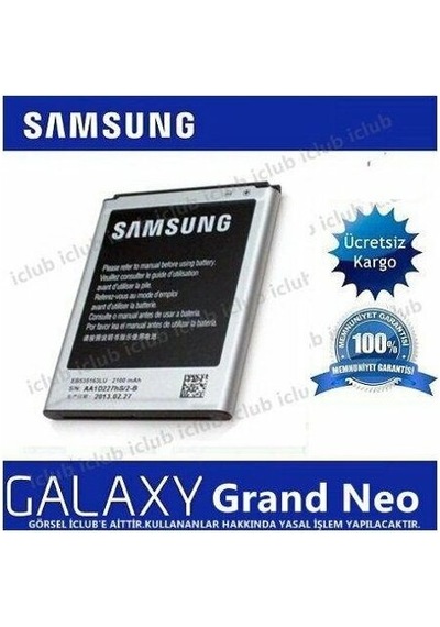 Samsung Uyumlu Galaxy Grand Neo Batarya Pil İ9060 Kapalı Kutu