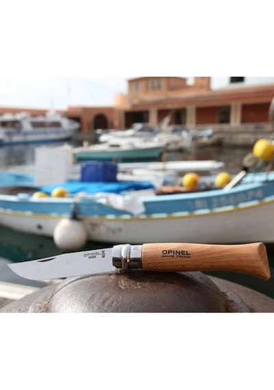 Opinel Op-000693 Inox 7 No Kayın Saplı Paslanmaz Çelik Kamp Çakı Çok Renkli