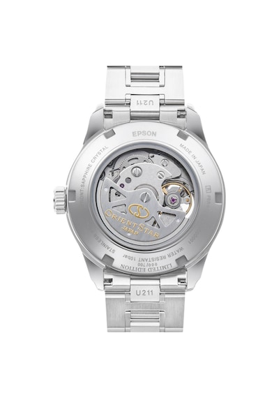 Orient Star Re-at0019l00b Otomatik Çelik Gri Mavi Kadran Safir Cam 39 Mm Erkek Kol Saati