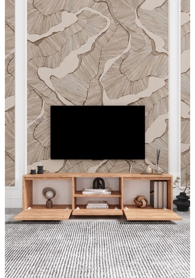Vanguard 3 Kapaklı Tv Ünitesi 160 Cm - Atlantik Çam Atlantik Çam