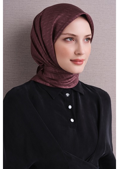 Armine Sura İpek Eşarp 2026-2027 - Sonbahar Kış-asm9630 Mürdüm