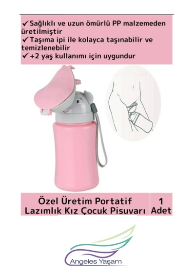 Angeles Yaşam Portatif Çocuk Pisuarı Lazımlık Kız