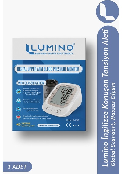 Lumino JN-163B İngilizce Konuşan Tansiyon Aleti