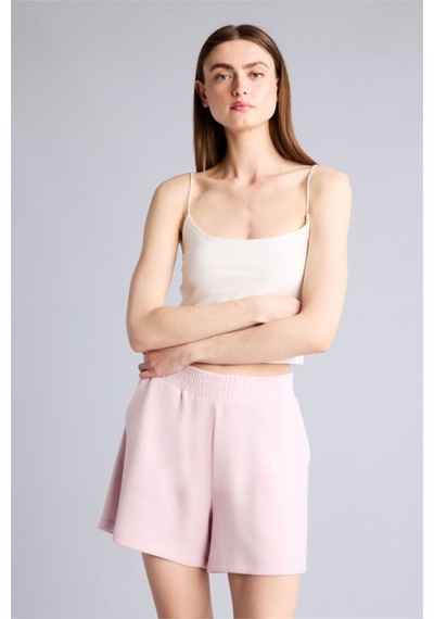 Defacto Relax Fıt Elastik Bel Açık Pembe Bermuda Şort H0575ax26smpn38 Pembe-pn38