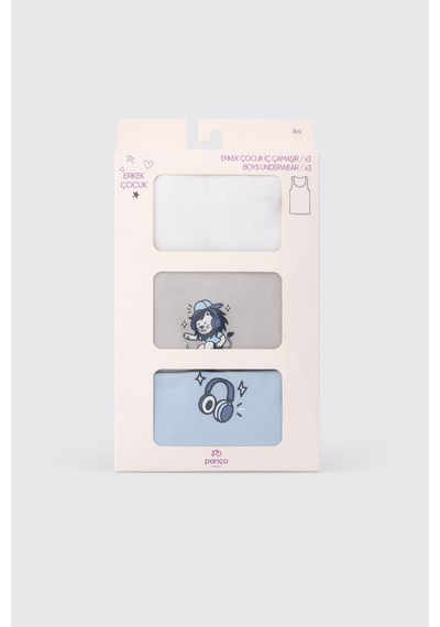 Panço Erkek Çocuk 3'lü Atlet Set 2612bk14002 Çok Renkli
