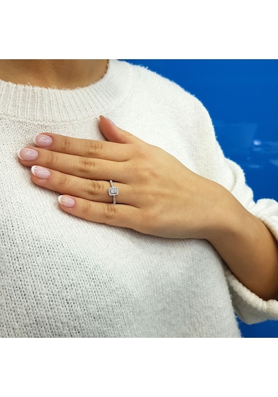 Lova 0,25 Karat Baget Pırlanta Yüzük - 1030249