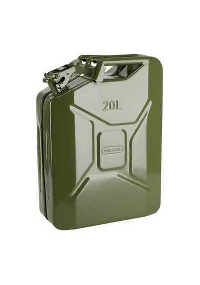 Askeri Tip Metal Benzin Yakıt Bidonu 20 Lt