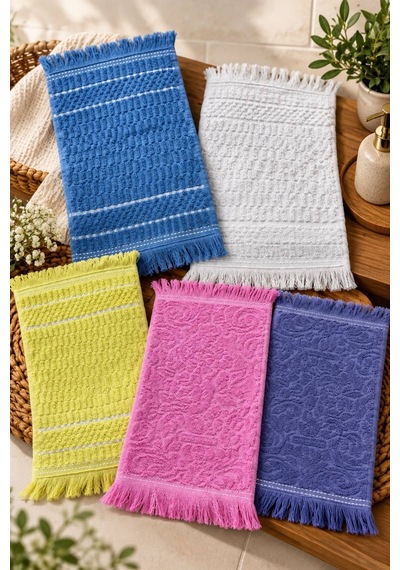 5 Adet Jakarlı Desenli Ekonomik %100 Pamuk Mutfak Havlusu Seti 30 X 50 Cm 5'li Set - 945252485 5'li Set