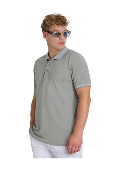 Hatemoğlu Haki Regular Fit 100% Pamuklu Polo Yaka Tişört 1999775 Haki-02