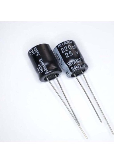 220uf 25v Elektrolitik Kondansatör 6x12mm 10 Adet Pcs