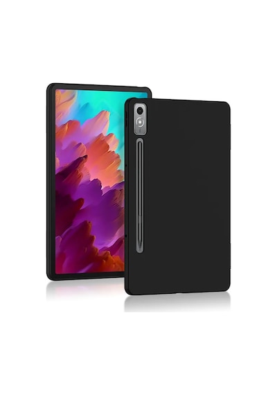Forzacase Lenovo Tab P12 12.7 İnch Tb370fu Tablet İle Uyumlu Silikon Kılıf Siyah - Fc155 Tablet Kılıfı