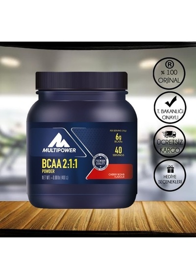 Multipower Bcaa Powder 2:1:1 400Gr Kiraz Aromalı + Hediyeli