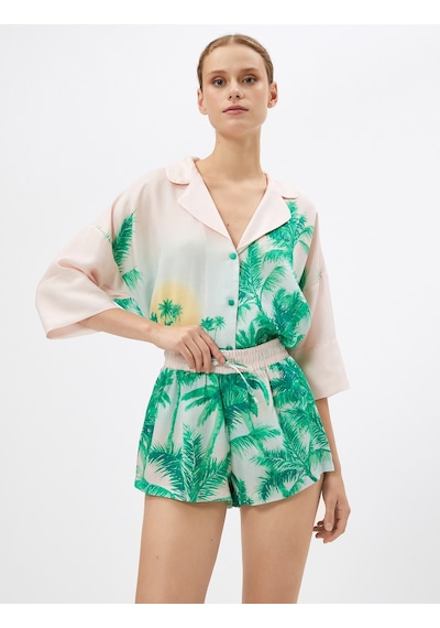 Koton Pijama Altı Şort Tropikal Desenli Beli Bağcıklı Liyosel Pembe Desenli 3slk80025mw 3SLK80025MW2D7 Pembe Koton Pijama Altı Şort Tropikal Desenli Beli Bağcıklı Liyosel Pembe Desenli 3slk80025mw 3SLK80025MW2D7 Pembe