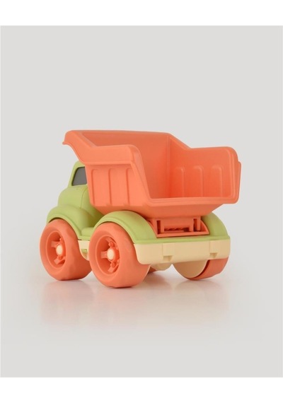Let's Be Child Sesli Ve Işıklı Minik Kamyon 31016 Yeşil - Turuncu Kasalı, Çocuklar İçin Oyuncak Kamyon