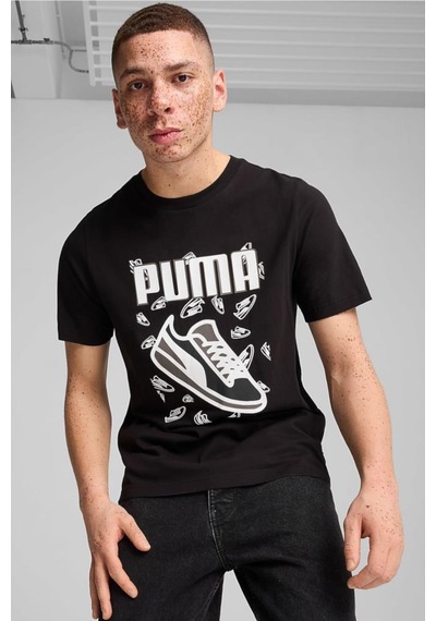 Puma Graphıcs Sneaker Tee 683209 01 Erkek Tişört Siyah S-xxl 001