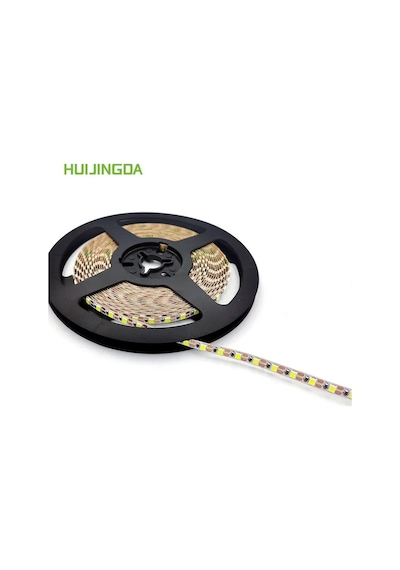 5 Volt 2835 120 Ledli 5mm Şerit Led Amber Sarı 5 Metre