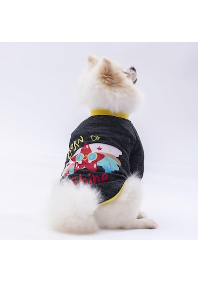 Pawstar Siyah Shine Kedi Köpek Sweati Kedi Köpek Kıyafeti