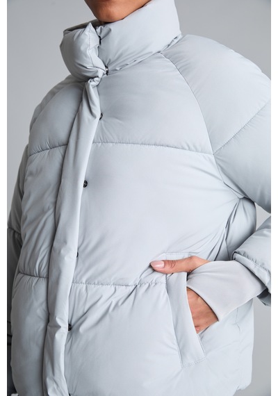 Defacto Rüzgar Geçirmez Su İtici Regular Fit Dik Yaka Reglan Kol Kışlık Şişme Mont A1550ax26augr486 Gri-gr486