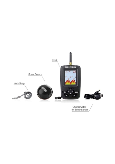 Ayrex Valkyrie Wireless Balık Bulucu Akıllı Sonar Teknolojisi Lcd Ekranlı Kablosuz Balık Tespit Cihazı