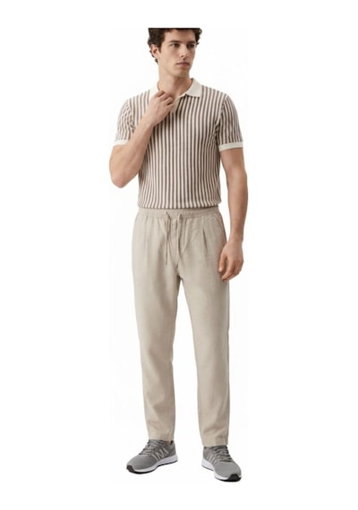 Regular Fit Erkek Pantolon Ekru