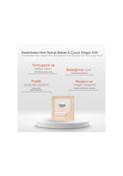Gezenbebe Hero Nakışlı Bebek Ve Çocuk Yorgan Kılıfı 100x135 Pembe