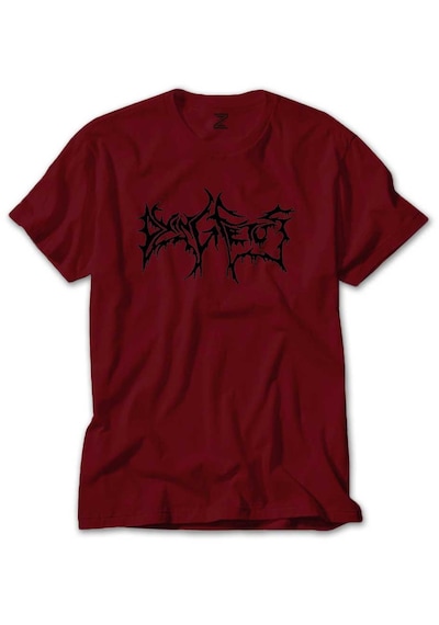 Dying Fetus Text Kırmızı Tişört Kırmızı