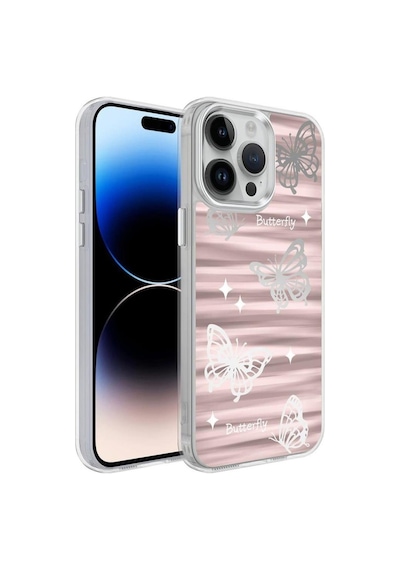 Apple Uyumlu iPhone 13 Pro Max Kılıf Airbagli Parlak Tasarımlı Desenli Mimbo Kapak