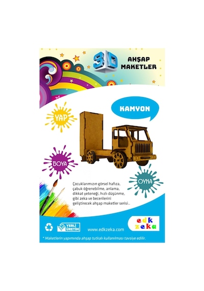 Ahşap Maket Kamyon Boya Ve Fırça