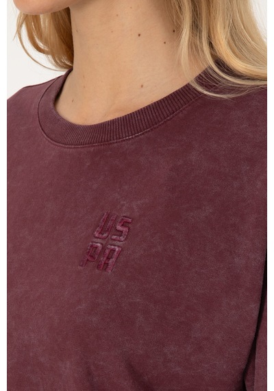 U.s. Polo Assn. Kadın Plum Sweatshirt 50314186-vr177 New Plum
