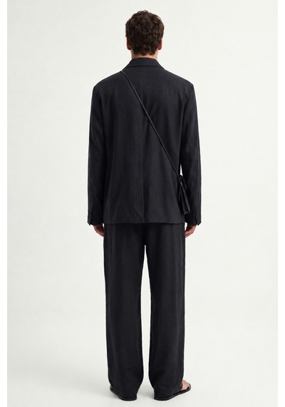 Antioch Modal Karışımlı Relaxed Blazer Ceket Siyah