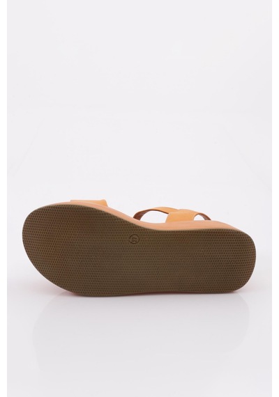 Dgn 6002 Kadin Kalin Taban Sandalet Orange