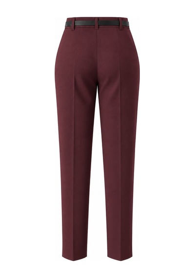 Laluvia Bordo Kemerli Pantolon - 2y3790