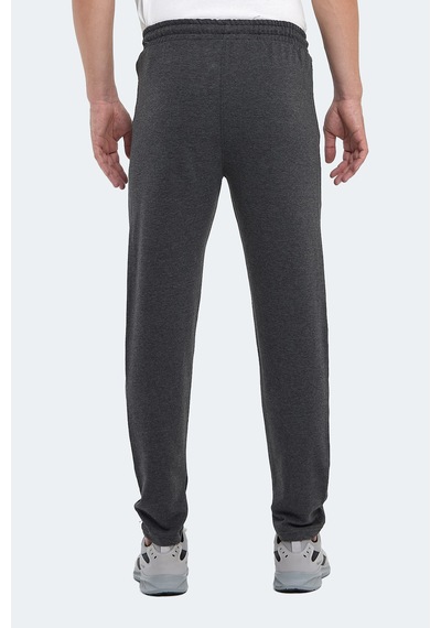 Slazenger Ones In Erkek Fermuar Cepli Koyu Gri Eşofman Altı Koyu Gri