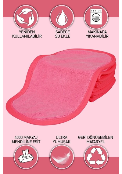 Makyaj ve Yüz Temizleme Mucize Puf Silici Sadece Su Ile Makyaj Temizleme Makeup Cleaner