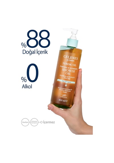 Celenes By Sweden Nordic Oil Duş Yağı Tüm Cilt Tipleri İçin Besleyici 285 ML