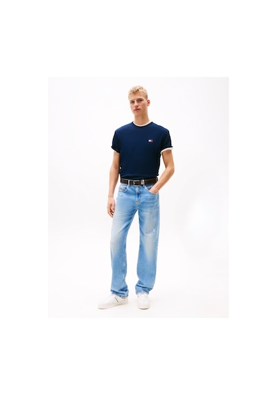Tommy Hilfiger Tjm Reg Badge Tee Ext Erkek Mavi T-shirt - Dm0dm20322