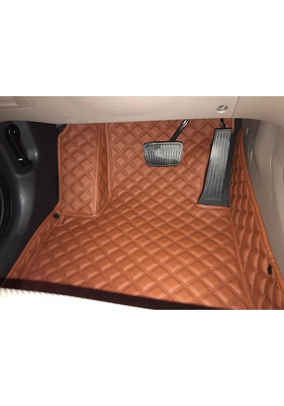 Araca Özel 5D 7D Havuzlu Deri Paspas Skoda Octavia 2013-2021 2021-Siyaha Siyah Dikişli