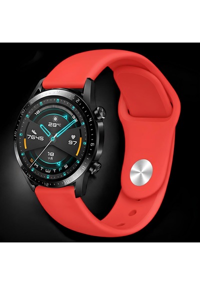 Huawei Gt2 46mm İçin Uyumlu 22mm Silikon Kordon