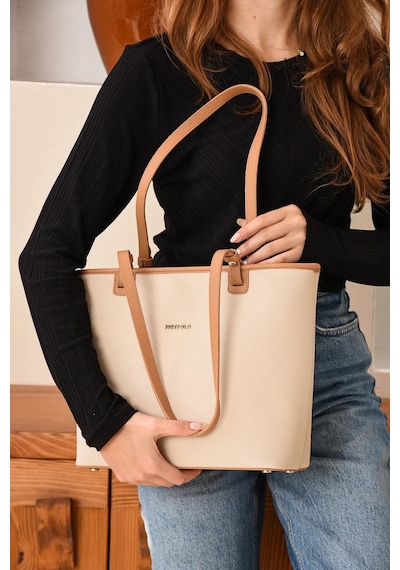 Just Polo Kadın Yeni Sezon El Ve Omuz Çantası 236049mh Krem - Camel 35655800