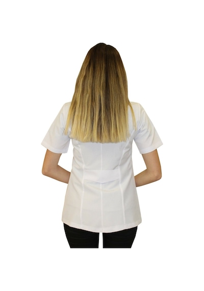 Klasik Yaka Kadın Doktor Önlüğü Hemşire Öğretmen Beyaz Önlük (508605562)