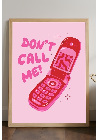 Beni Arama Doğal Ahşap Çerçeveli Poster, Dekoratif Hediyelik Duvar Tablosu