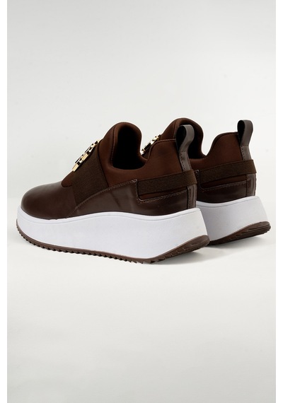 Tw Tonny White Tokyo - 167-112 Kadın Tabanlı Tokalı Lastikli Sneaker Spor Ayakkabı Kahverengi Tw Tonny White Tokyo - 167-112 Kadın Tabanlı Tokalı Lastikli Sneaker Spor Ayakkabı Kahverengi