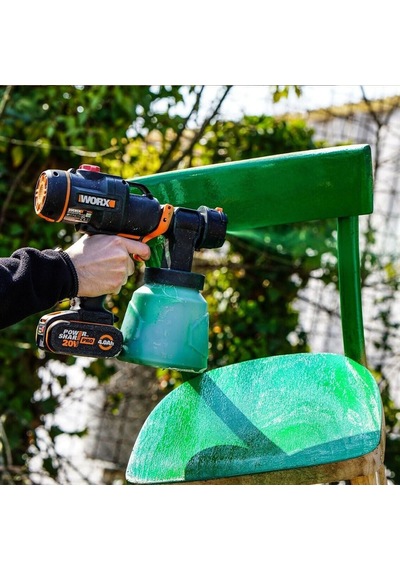 Worx Wx020.9 20volt Kömürsüz Devir Ayarlı Boya Tabancası + 4 Parç