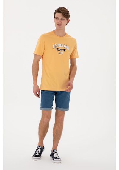 U.S. Polo Assn. Erkek Regular Fit Bisiklet Yaka Turuncu Tişört 50307311-VR202