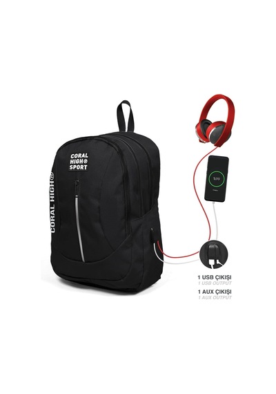 Coral High Sport Erkek Sırt Çantası Siyah