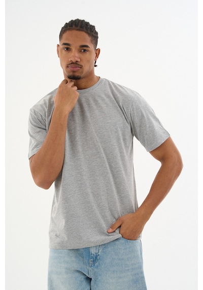 Dechers Erkek %100 Organik Pamuklu Yumuşak Dokulu Comfort Fit Bisiklet Yakalı T-shirt E222 Gri Dechers Erkek %100 Organik Pamuklu Yumuşak Dokulu Comfort Fit Bisiklet Yakalı T-shirt E222 Gri